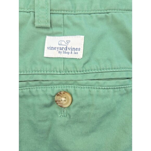 Vineyard Vines Mens Classic Fit Green Chino Shorts Size 40 - Picture 4 of 6